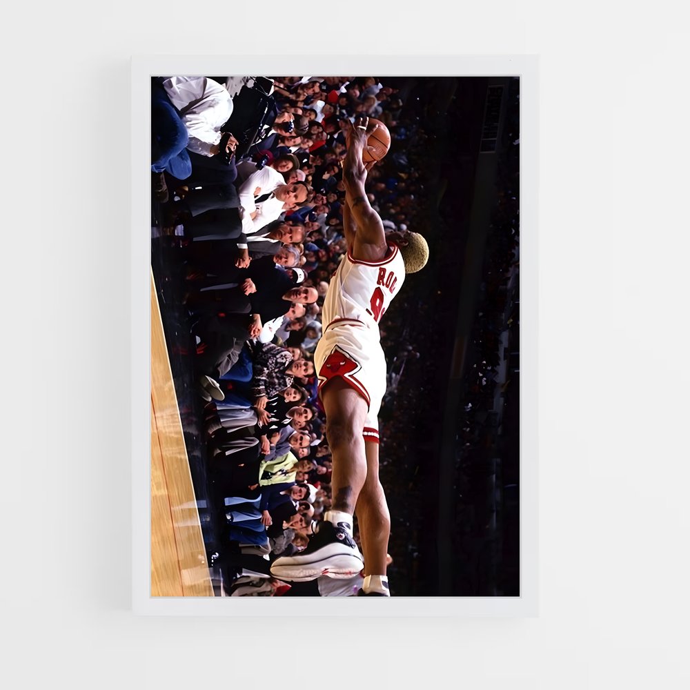 Poster Dennis rodman – affiche Basketball (vue 3)